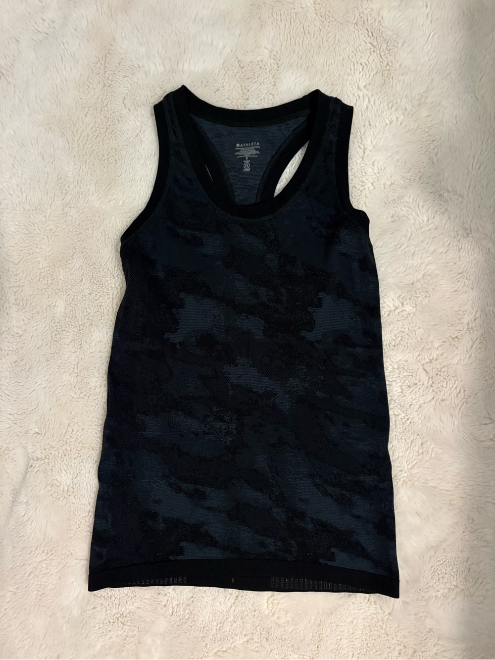 Athleta Black Camo Racerback Tank